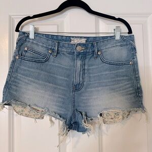 High-Waisted Free People Denim Shorts